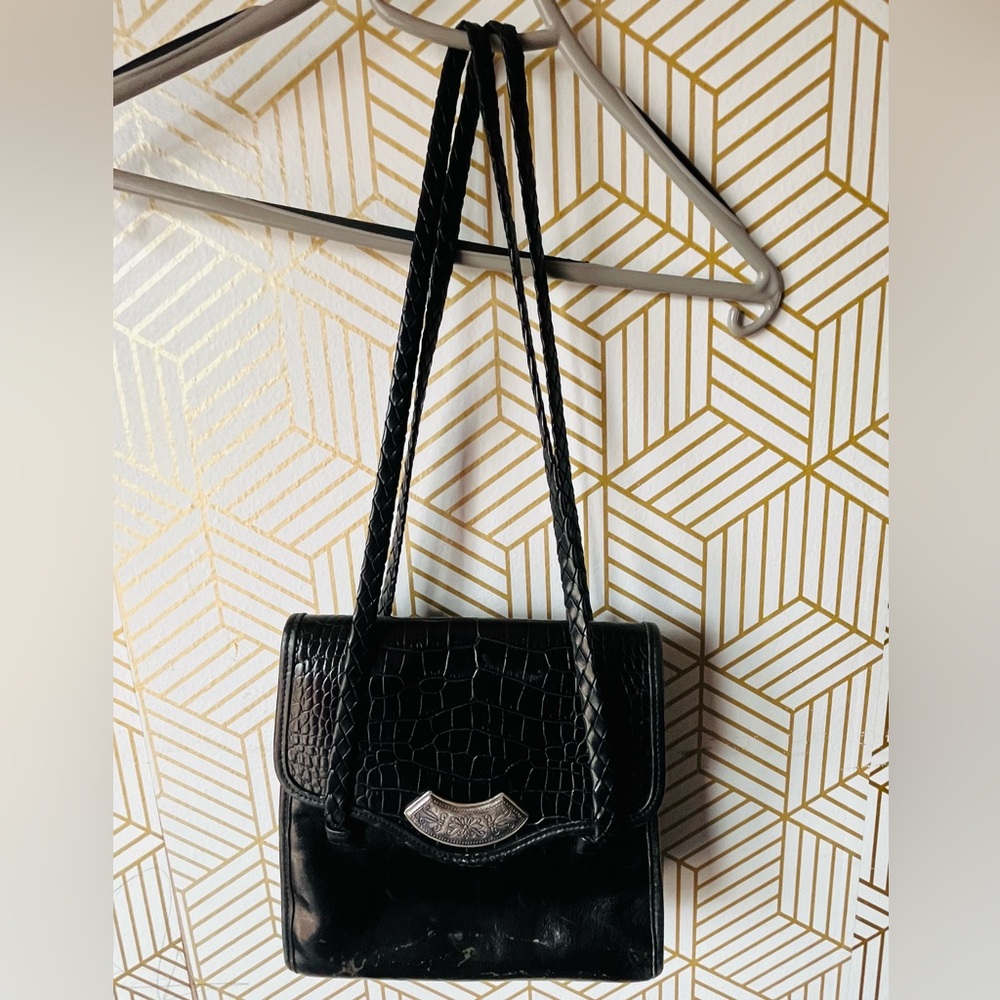 Brighton Black Leather Crossbody with Signature Brighton Hardware